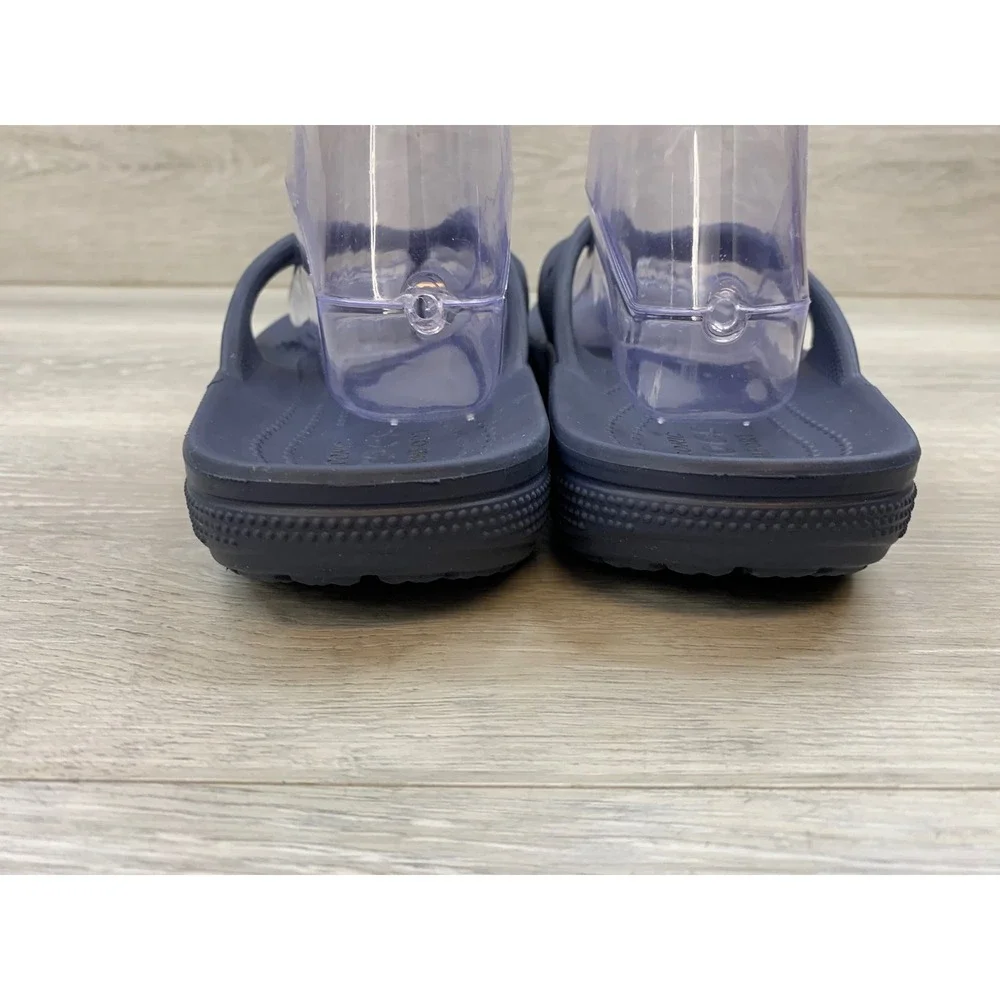 Crocs Athens Flip Flop Sandals Navy Blue Men's 9 Thong Sandals Comfort Shoes